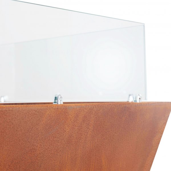 Gassdrevet peis laget av cortenstål | For utendørs bruk | Husum Gassdrevet peis laget av cortenstål | For utendørs bruk | Husum