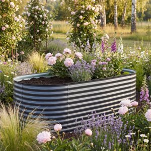 Plantekasse 240 cm | Galvanisert st�l