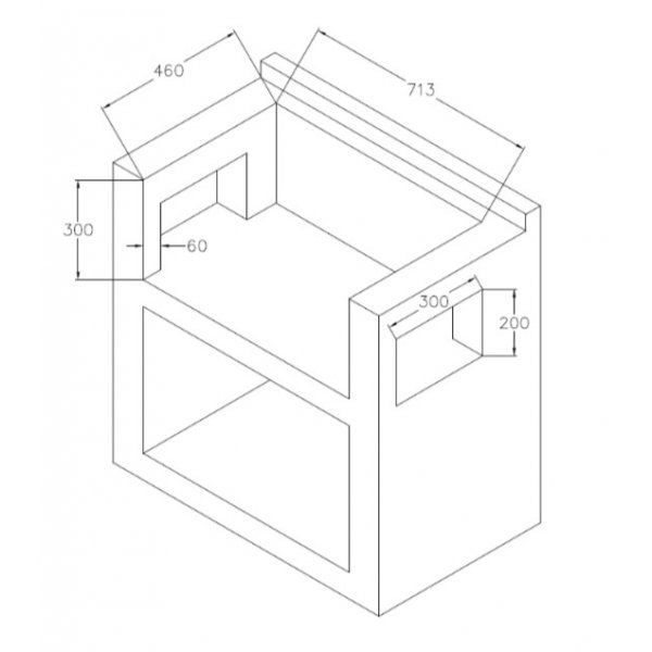 Innebygd gassgrill for utekj�kken | Rustfritt st�l | Texas