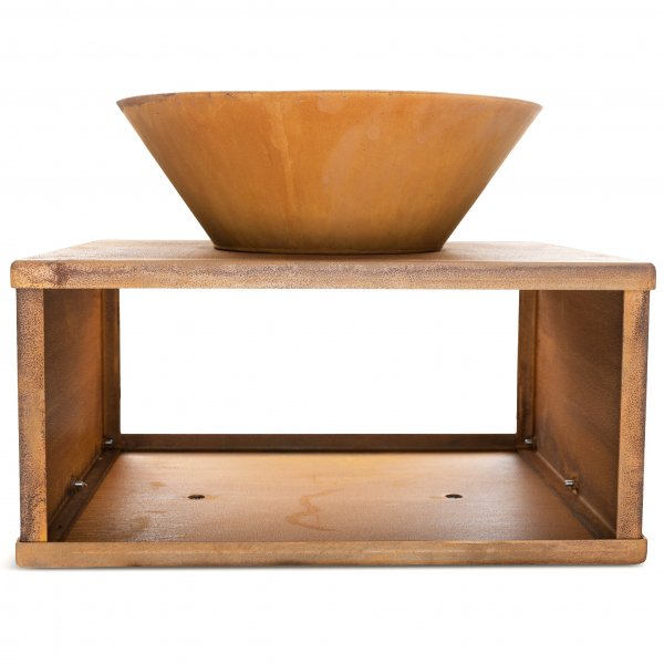 Utepeis i cortenst�l | For utend�rsmilj� | Sk�l med bord