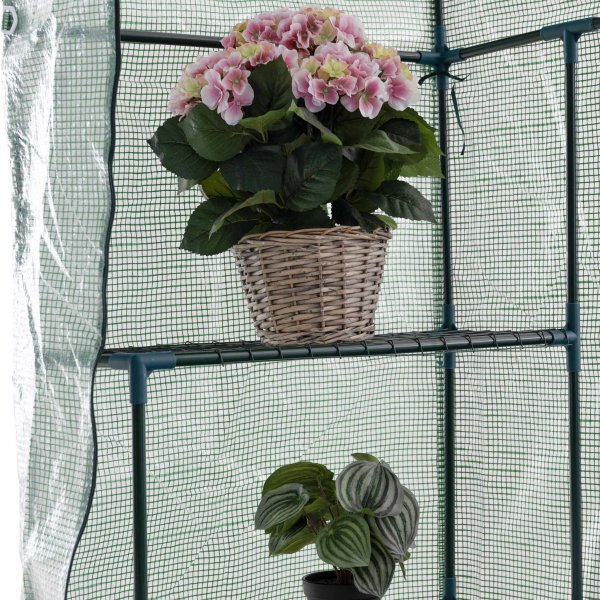 Lite drivhus i plast 1m² | Stålramme med PE plastdeksel Lite drivhus i plast 1m² | Stålramme med PE plastdeksel