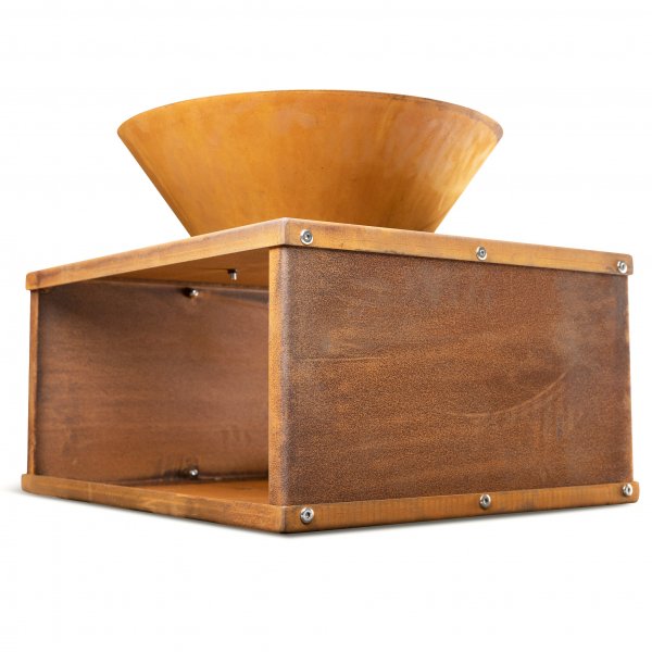 Utepeis i cortenst�l | For utend�rsmilj� | Sk�l med bord