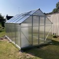 Kundebilde Drivhus 8,9m² | Ekstra høy dyrkingshøyde | 6 mm kanalplast