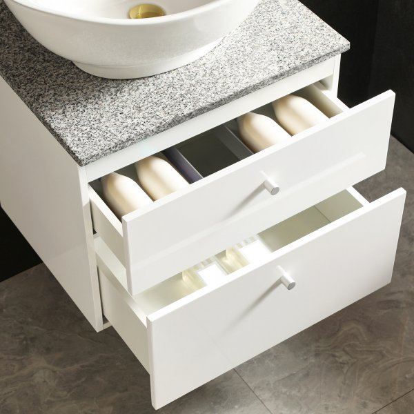 Kommode 60cm | Marmor benkeplate | Med servant | Cauda Kommode 60cm | Marmor benkeplate | Med servant | Cauda