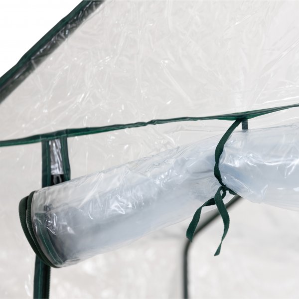 Drivhus i plast 2m² | Stålramme med PVC-belegg Drivhus i plast 2m² | Stålramme med PVC-belegg