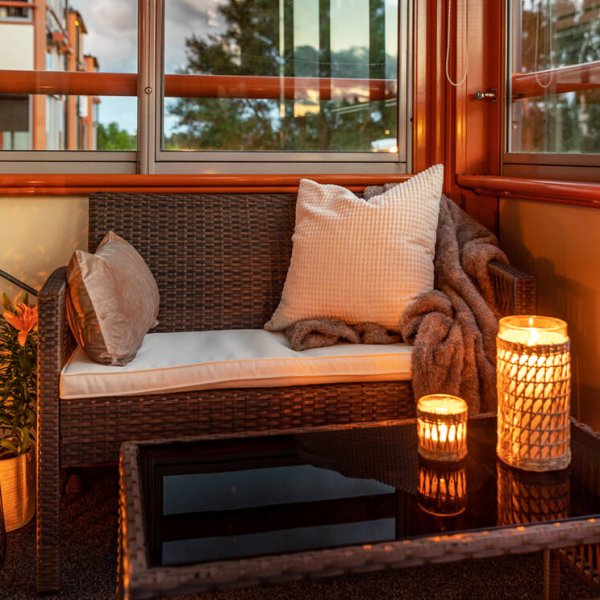 Luksuriøs sofagruppe for balkongen | Lyfco Dalsjö Luksuriøs sofagruppe for balkongen | Lyfco Dalsjö