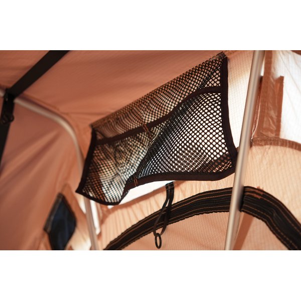 Taktelt softshell 240x160 cm | 10000 mm vanntett, madrass og stige inkludert, Trekkrunner