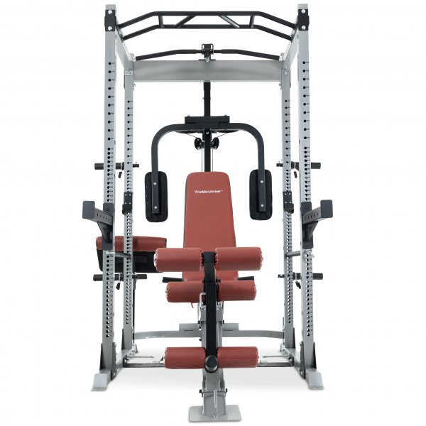 Vektstangstativ med treningsbenk