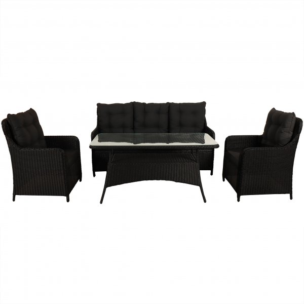 Sofagruppe utembler | Innebygd oppbevaring | Gr kunstrotting | Sanns