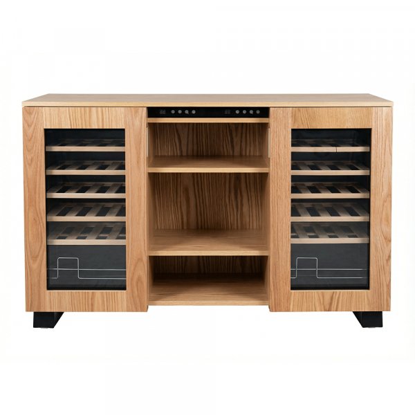 Vinskap med doble temperatursoner – Twin vinskap for 24 flasker med LED-belysning Vinskap med doble temperatursoner – Twin vinskap for 24 flasker med LED-belysning