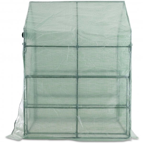 Drivhus i plast 2m� | St�lramme med PE plastdeksel