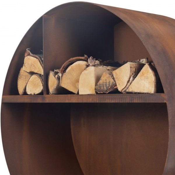 Vedstativ 3mm cortenstl | Rundt