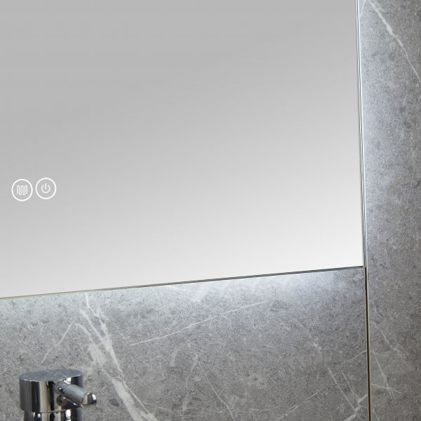 Baderomsspeil | LED-belysning | Antidugg og berøringskontroll | Rektangulær Baderomsspeil | LED-belysning | Antidugg og berøringskontroll | Rektangulær