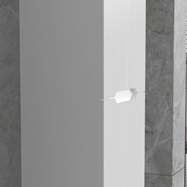 H�yskap til bad 160 x 35 cm | Vegghengt | Tuba, hvit