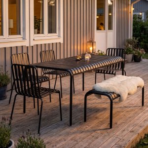 Bord med benker | Utend�rs m�belsett �ja | Akasie | 4 sitteplasser