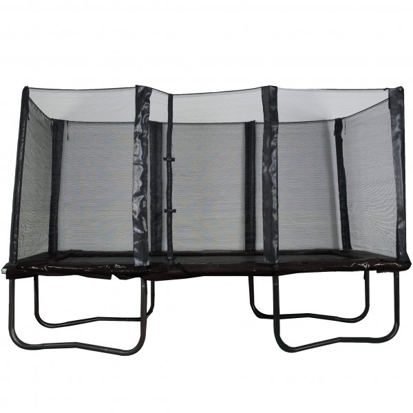 Rektangul�r trampoline 5,18 � 3,05 m | Pro modell med sikkerhetsnett | Svart