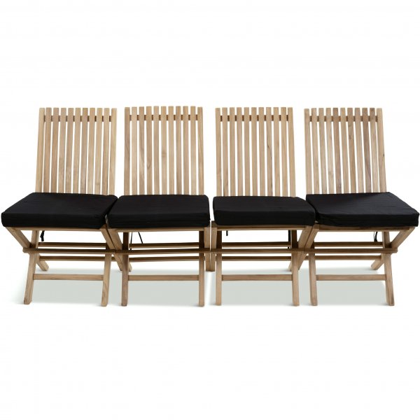 Teak sammenleggbar stol 4-pakning | Lyfco Smögen Teak sammenleggbar stol 4-pakning | Lyfco Smögen