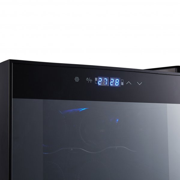 Vinkjøleskap 27 flasker | 2 kjølesoner | Stillegående | Svart Vinkjøleskap 27 flasker | 2 kjølesoner | Stillegående | Svart