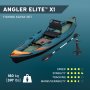 Fiskekajakk HydroForce Angler Elite 380x99 cm | Fish ruler, ripstop, komplett sett, Bestway 65197 Fiskekajakk HydroForce Angler Elite 380x99 cm | Fish ruler, ripstop, komplett sett, Bestway 65197