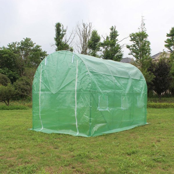 Tunneldrivhus 6m² | Stålramme med PE plastdeksel Tunneldrivhus 6m² | Stålramme med PE plastdeksel