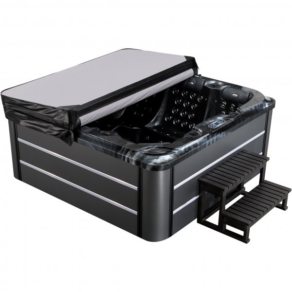 Spabad - Vivid Dreams WiFi - 5-6 personer | Svart utgave | Lyfco