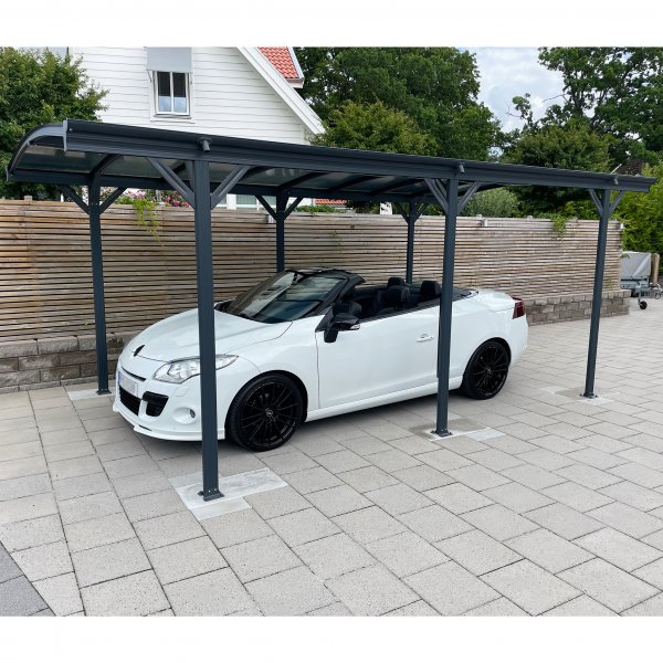 Carport 17,25m² | Ekstra høy | 8mm kanalplast Carport 17,25m² | Ekstra høy | 8mm kanalplast