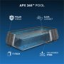 Bestway basseng ovan mark 9,6x4,9m - 132cm djup | Power Steel (56623)