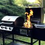 Kombinert kull- og gassgrill med ryker | Cleveland