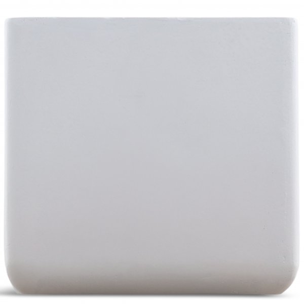 Fiberarmerte utepotter - Kubeformet - Hvit