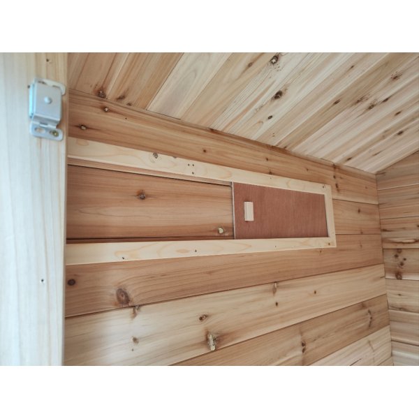 Utedo i tre | Utetoalett i furu | Komplett byggesett | 123 � 102 � 217,8 cm