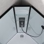 Komplett dusjkabinett - Flere spraymoduser - Regndusj - Sort profil
