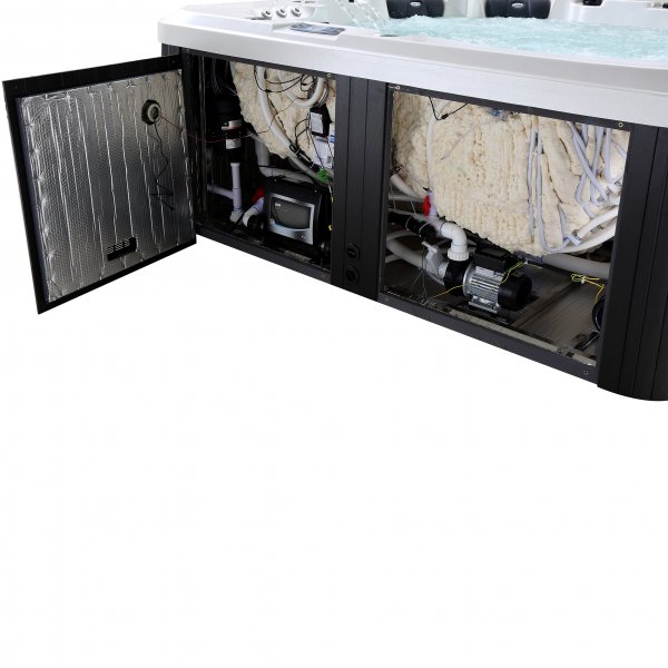 Spabad - Vivid Dreams WiFi - 5-6 personer | Svart utgave | Lyfco