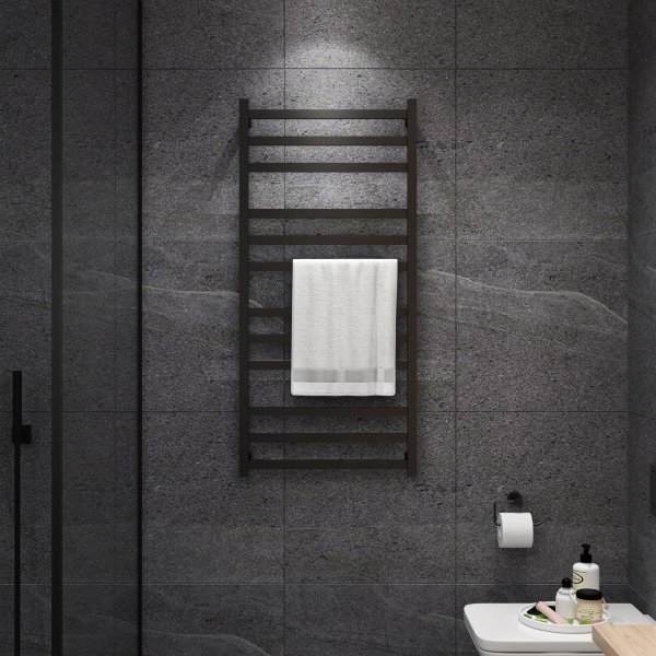 Elektrisk hndkletrker 60x128x12cm | SC7B | Svart