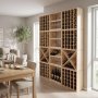 Vinstativ i tre for 25 flasker | B�rekraftig vinstativ for vinoppbevaring i hjemmet