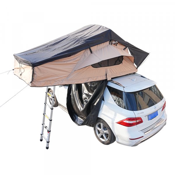 Taktelt Softshell 240�140 cm | Vanntett 10 000 mm | Madrass & stige inkludert | Tundra