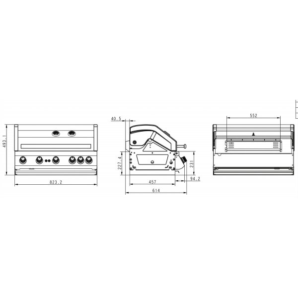 Innebygd grill | Infrar�d sear burner | 5 brennere | Premium utekj�kken | Colorado