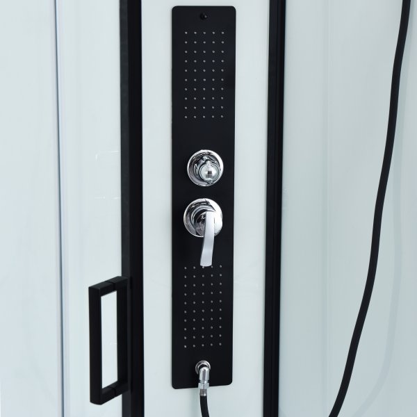 Moderne dusjkabinett med flere spraymoduser | Svart Moderne dusjkabinett med flere spraymoduser | Svart