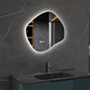 LED speil 80x72 cm | Anti-t�ke | Justerbar belysning | CE-sertifisert | Lyfco