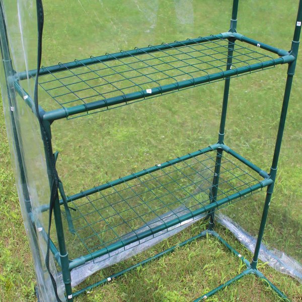 Lite drivhus i plast 1m² | Stålramme med PVC-belegg Lite drivhus i plast 1m² | Stålramme med PVC-belegg