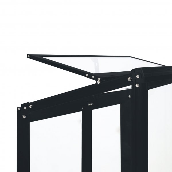 Høyt mini drivhus | 4mm sikkerhetsglass | Svart Høyt mini drivhus | 4mm sikkerhetsglass | Svart