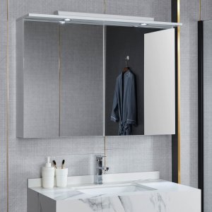 Speilskap 100x70cm | LED lys