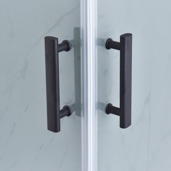 Komplett dusjkabinett med regndusj | Svart Komplett dusjkabinett med regndusj | Svart