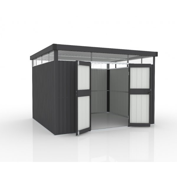 Bod & redskapsbod 7,8 m� | Doble d�rer | St�l | 3�2,6 m