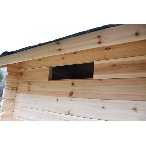 Utedo i tre | Utetoalett i furu | Komplett byggesett | 123 � 102 � 217,8 cm