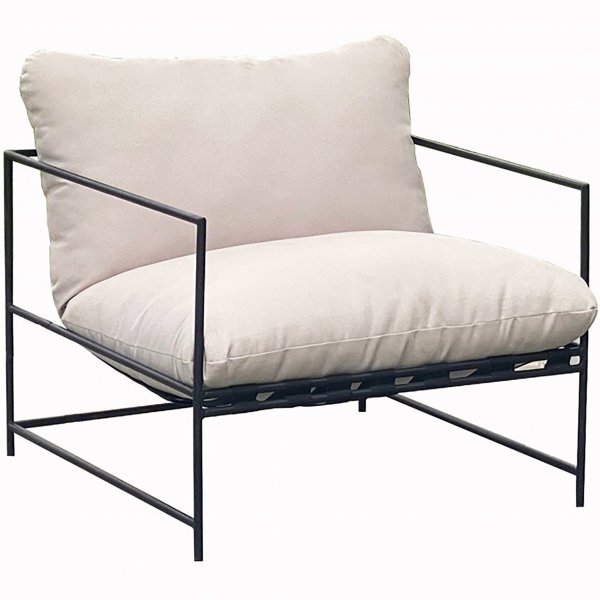 Stilren loungesett i oljet akasie - Dalar