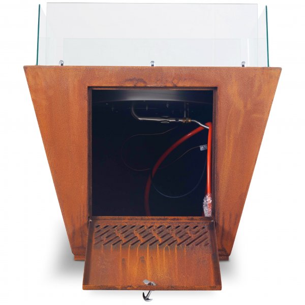 Gassdrevet peis laget av cortenstål | For utendørs bruk | Husum Gassdrevet peis laget av cortenstål | For utendørs bruk | Husum