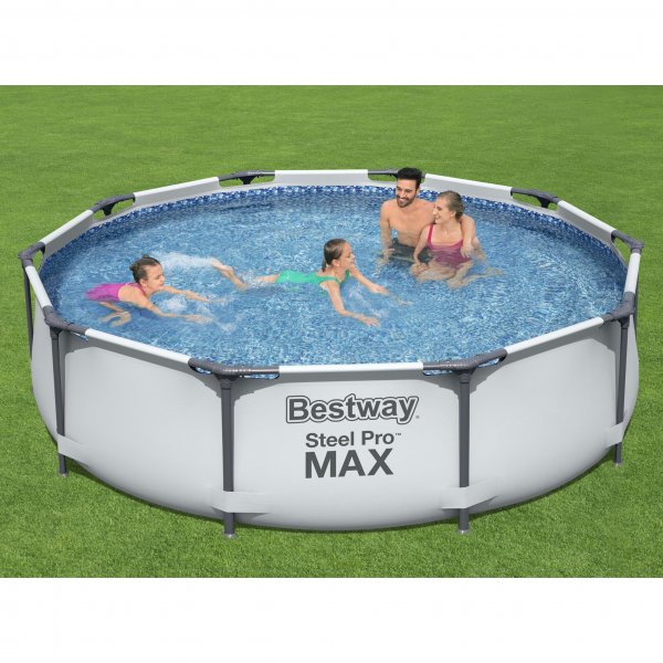 Ovanjordisk bassengpakke 3 meter i diameter | Bestway Steel Pro MAX