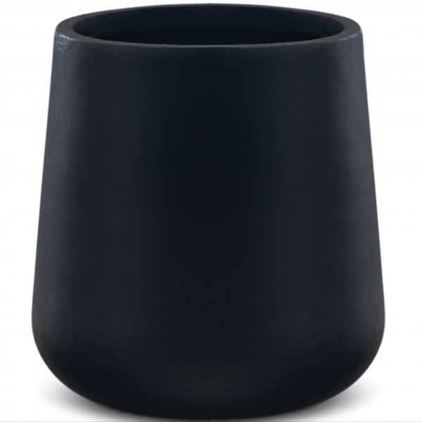 Fiberforsterket utegryte - Rund - Sort Fiberforsterket utegryte - Rund - Sort