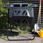 Roterende varmkompost / komposttrommel 160 liter