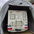 Kundebilde Garasje telt 26,2m for bobil, campingvogn og bt: Virker som god kvalitet!
